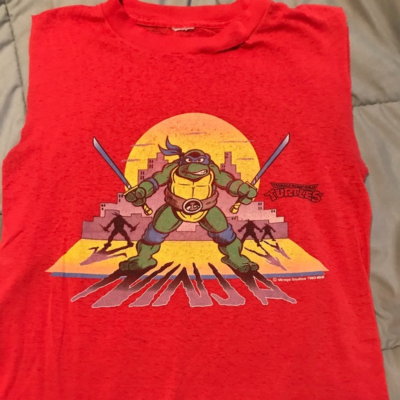 Tops - Vintage 1993 ninja turtles sleeveless t
